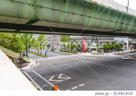 大阪市西区西本町　中央大通　阿波座1交差点 91082920