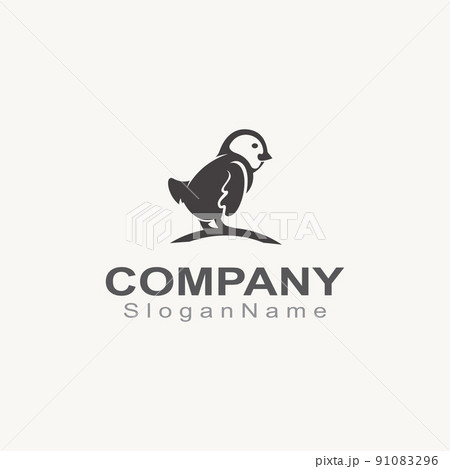 CHICK logo minimalist template monoline color line animal vector CHICK logo minimalist template monoline color line animal vector 91083296