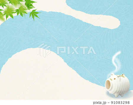 夏の和風背景 夏の和風背景 91083298