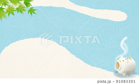 夏の和風背景 91083301