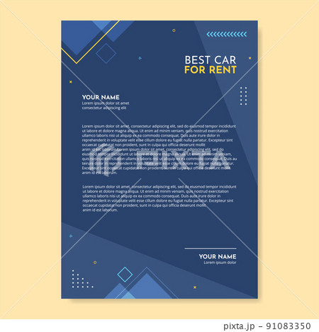 Car Rental Social Media Letterhead Template Flat Cartoon Background Vector Illustration Car Rental Social Media Letterhead Template Flat Cartoon Background Vector Illustration 91083350