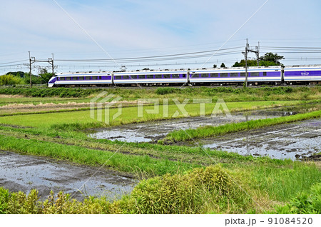 鉄道　JR東日本：宇都宮線（東北本線）特急スペーシアきぬがわ2号　 91084520