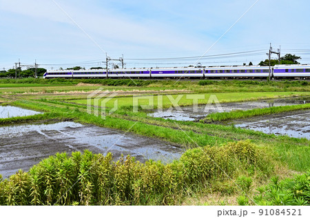 鉄道　JR東日本：宇都宮線（東北本線）特急スペーシアきぬがわ2号　 91084521