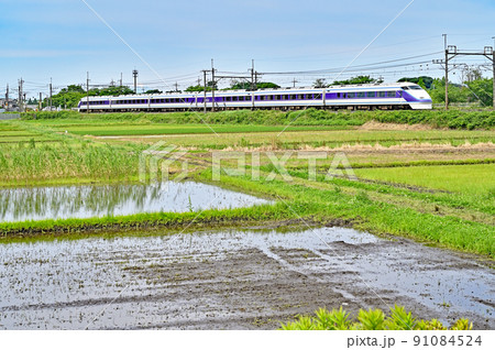 鉄道　JR東日本：宇都宮線（東北本線）特急スペーシアきぬがわ2号　 91084524