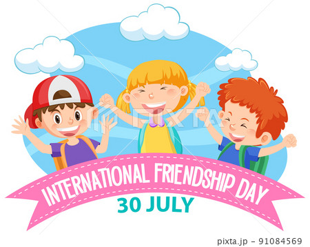 International Friendship Day banner design 91084569