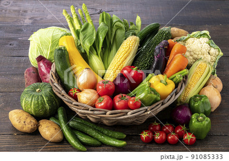 色とりどりの野菜 野菜集合 色とりどりの野菜 野菜集合 91085333