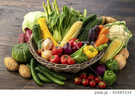 色とりどりの野菜 野菜集合 色とりどりの野菜 野菜集合 91085334