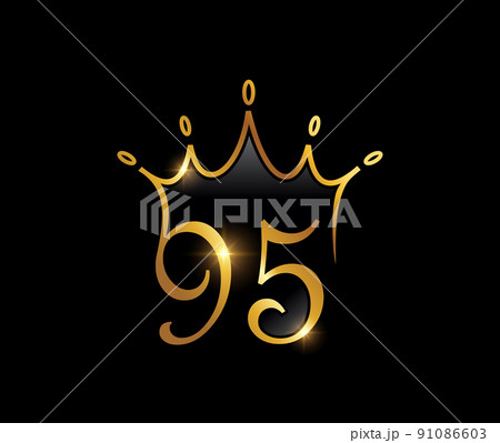 Golden Luxury Crown Monogram Number 95 Golden Luxury Crown Monogram Number 95 91086603