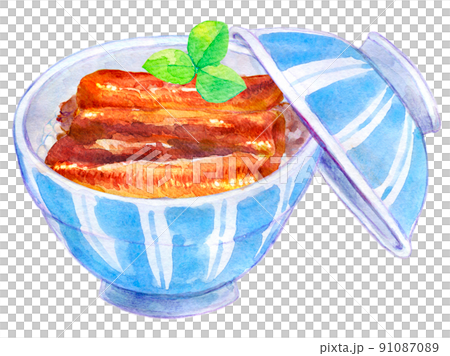 Watercolor illustration Unaju Unadon Watercolor illustration Unaju Unadon 91087089