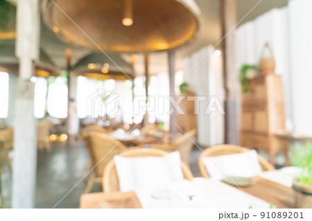 abstract blur hotel restaurant 91089201