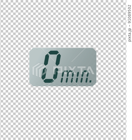 Simple digital 0 minute timer clock icon Simple digital 0 minute timer clock icon 91089502