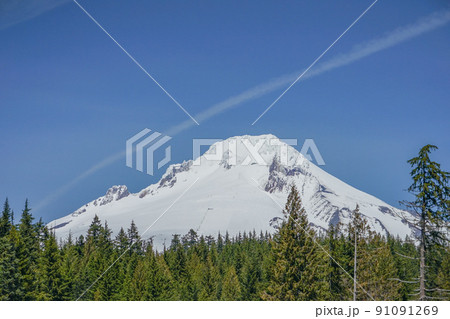 ミラーレイクから見るマウントフッド ミラーレイクから見るマウントフッド 91091269