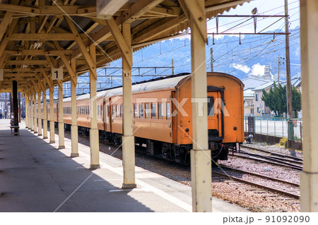 大井川鉄道新金谷駅の風景 91092090