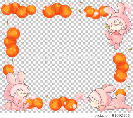 櫻桃色兔子 Sakura 和櫻桃框架 Red ver 91092106