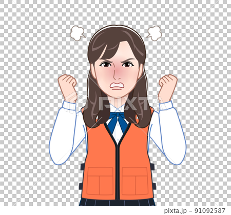 救命胴衣を着た若い女性 91092587