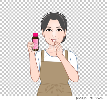 美容飲料的女人 91095269