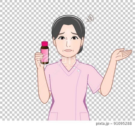 Woman with cosmetology drink Woman with cosmetology drink 91095288