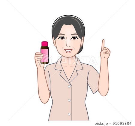 美容ドリンクをもつ女性 美容ドリンクをもつ女性 91095304