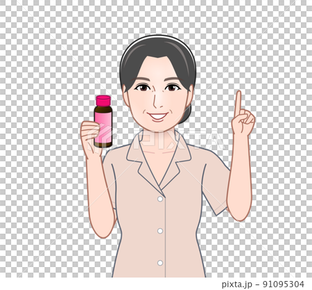 美容ドリンクをもつ女性 美容ドリンクをもつ女性 91095304
