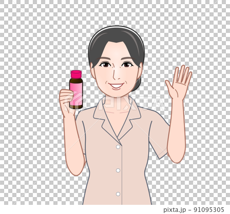 美容ドリンクをもつ女性 美容ドリンクをもつ女性 91095305