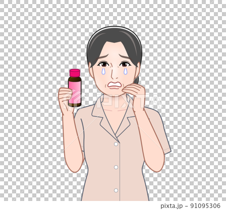 美容飲料的女人 91095306