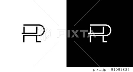 Unique and modern initial letter HP logo design 91095382