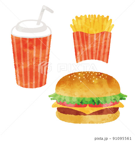 ハンバーガーセット 91095561