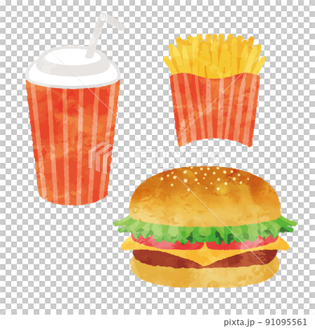 ハンバーガーセット 91095561