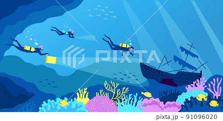 Diving Flat Composition 91096020