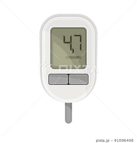Glucose Meter or Glucometer as Medical Device for Measuring Glucose in Blood Vector Illustration Glucose Meter or Glucometer as Medical Device for Measuring Glucose in Blood Vector Illustration 91096406
