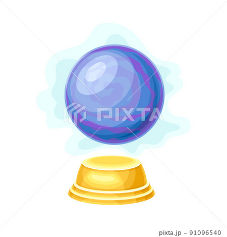 Crystal Ball or Orbuculum as Magical Object and Witchcraft Item Vector Illustration Crystal Ball or Orbuculum as Magical Object and Witchcraft Item Vector Illustration 91096540