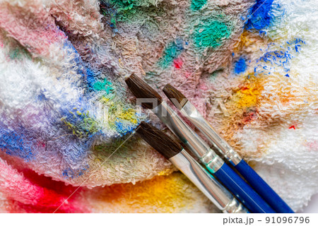 絵筆と布巾 絵筆と布巾 91096796