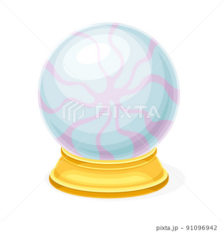 Crystal Ball or Orbuculum as Magical Object and Witchcraft Item Vector Illustration Crystal Ball or Orbuculum as Magical Object and Witchcraft Item Vector Illustration 91096942