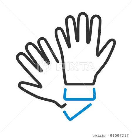 Criminal Gloves Icon Criminal Gloves Icon 91097217
