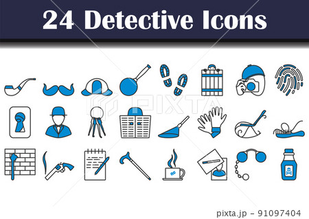 Detective Icon Set Detective Icon Set 91097404