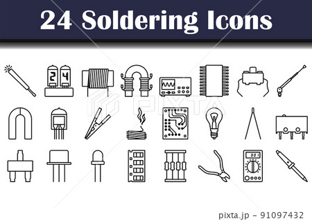 Soldering Icon Set 91097432