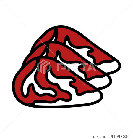Raw Meat Steak Icon Raw Meat Steak Icon 91098080