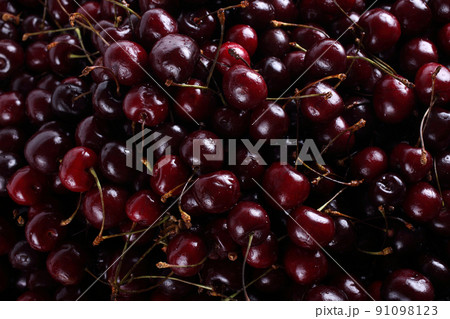 black cherries background