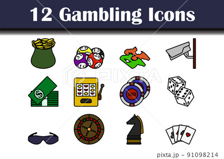 Gambling Icon Set Gambling Icon Set 91098214