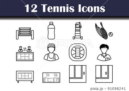 Tennis Icon Set 91098241