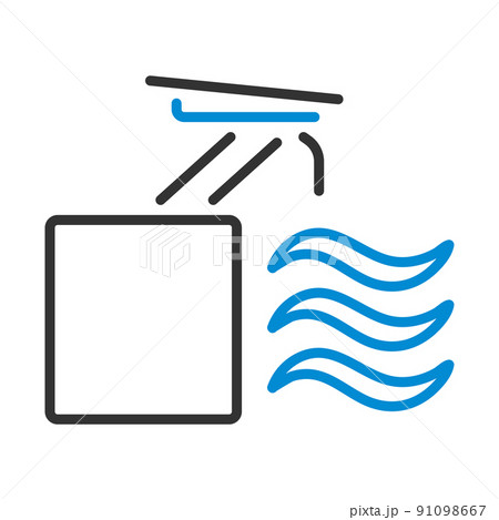 Icon Of Diving Stand Icon Of Diving Stand 91098667