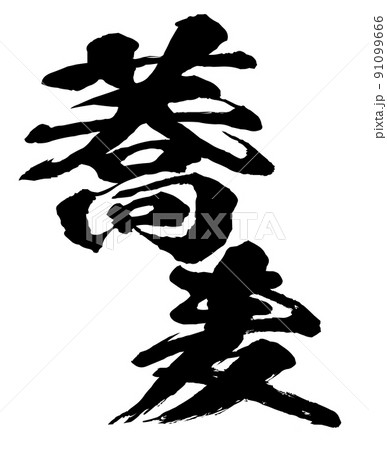 蕎麦の文字素材 91099666