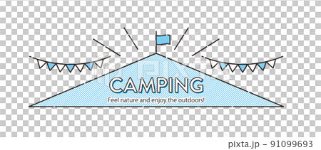 キャンプ　イラスト 91099693