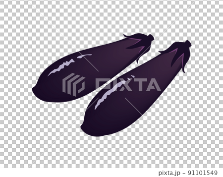 手描きのナス 91101549