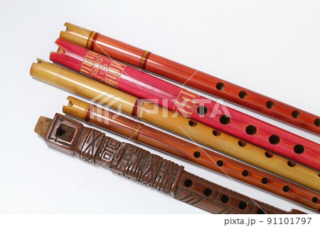 南米の笛セット ケーナ2本、シーク、タルカ - 楽器/器材