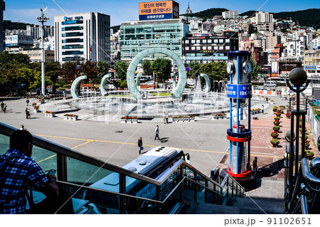 韓国・釜山駅付近の情景 韓国・釜山駅付近の情景 91102651