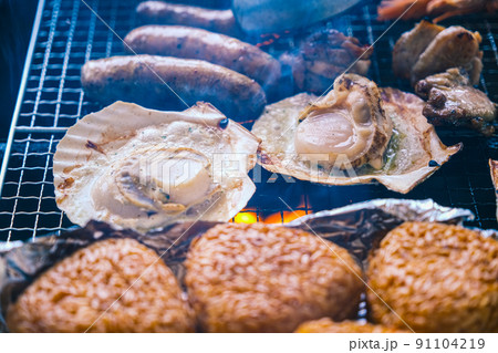 【BBQ】バーベキュー(ホタテ・焼きおにぎり・ソーセージ) 【BBQ】バーベキュー(ホタテ・焼きおにぎり・ソーセージ) 91104219