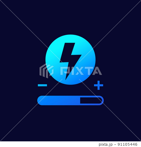 power control icon on dark power control icon on dark 91105446