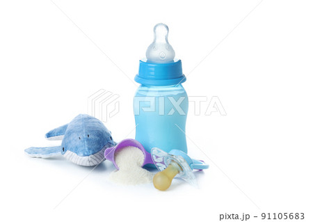 Concept of baby food with powdered milk 91105683