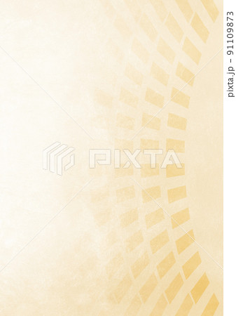 縦ラインカーブの膨らみ背景　（背景素材）　明るい黄色 91109873